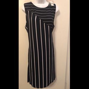 NY&C  Dark Blue Sun Dress with side Splits